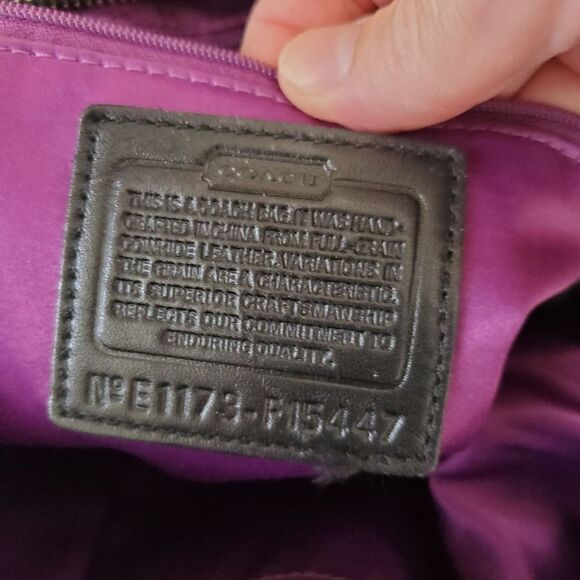 Coach Leather Ashley Satchel Handbag - Picture 10 of 12